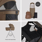 Silver Cross Cove 2 Ultimate Maxi-Cosi Pebble 360 Pro2 Car Seat Bundle - Maple