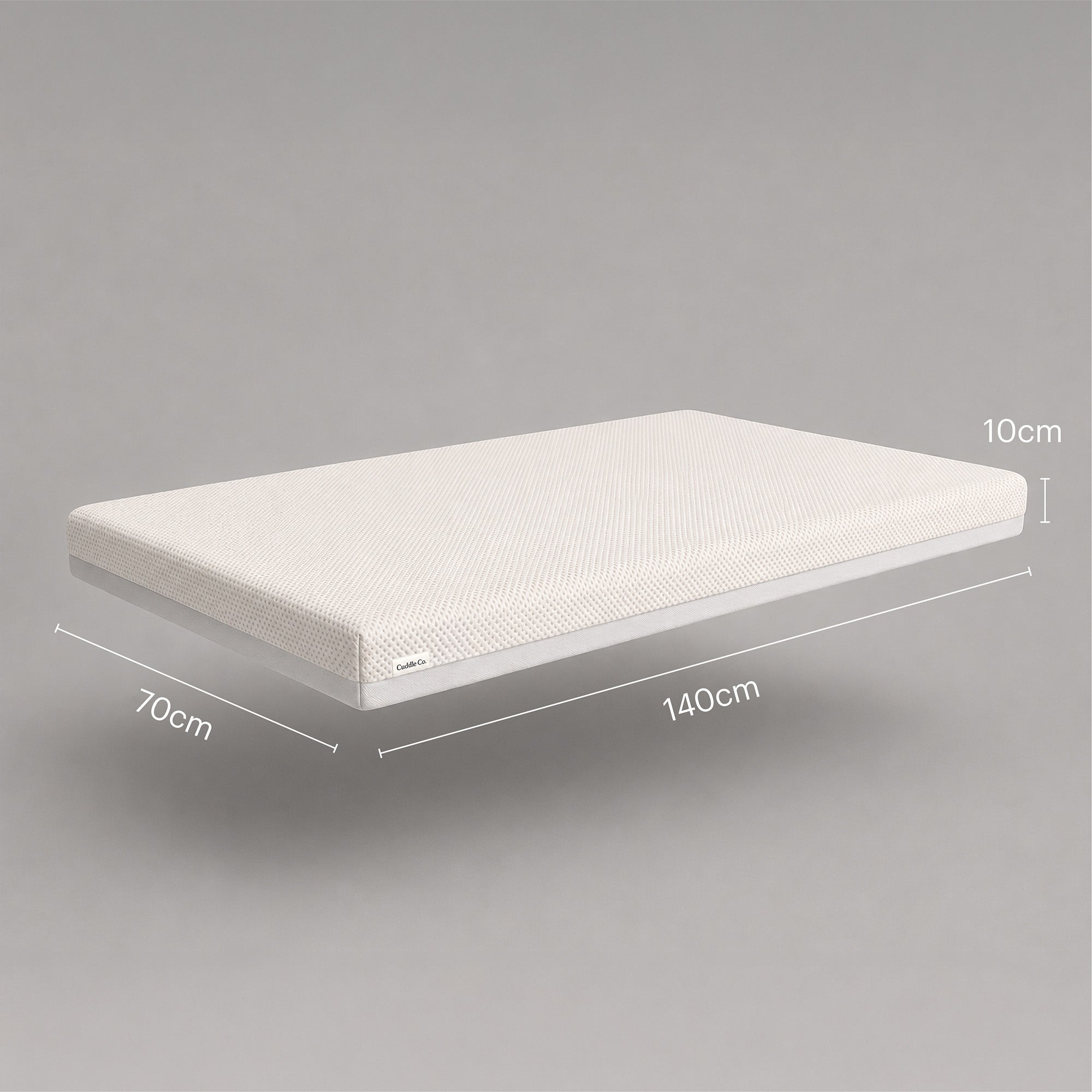CuddleCo Harmony Hypo-Allergenic Bamboo Sprung Cot Bed Mattress 140 x 70cm