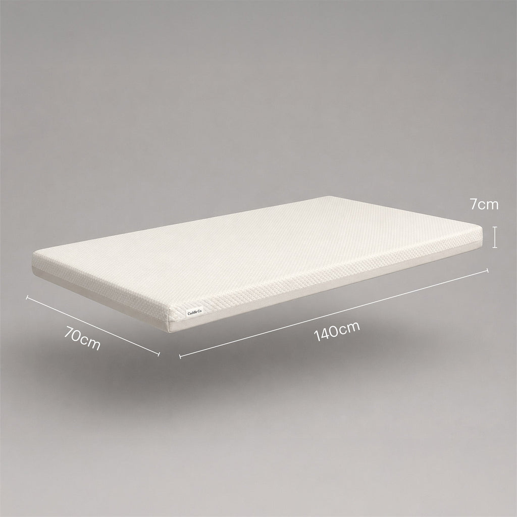 CuddleCo Lullaby Hypo-Allergenic Bamboo Foam Cot Bed Mattress 140 x 70cm