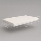 CuddleCo Signature Hypo-Allergenic Bamboo Pocket Sprung Cot Bed Mattress 140 x 70cm