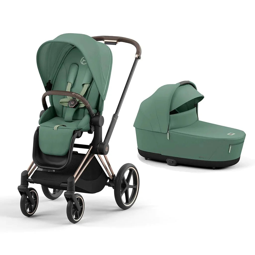 Cybex Priam Pram inc Lux Carrycot - Leaf Green