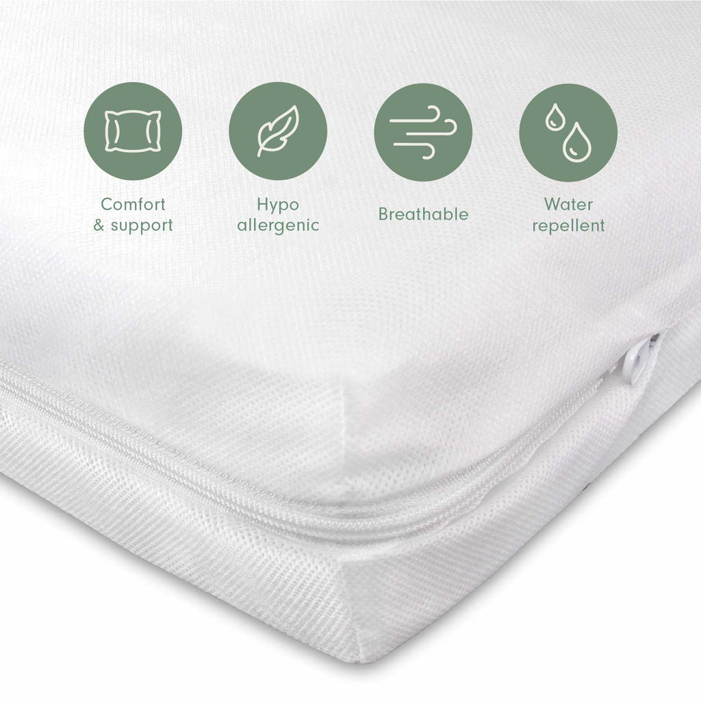 Tutti Bambini Deluxe Eco Fibre Cot Mattress (60 x 120 cm) - White