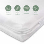 Tutti Bambini Deluxe Eco Fibre Cot Bed Mattress (70 x 140 cm) - White