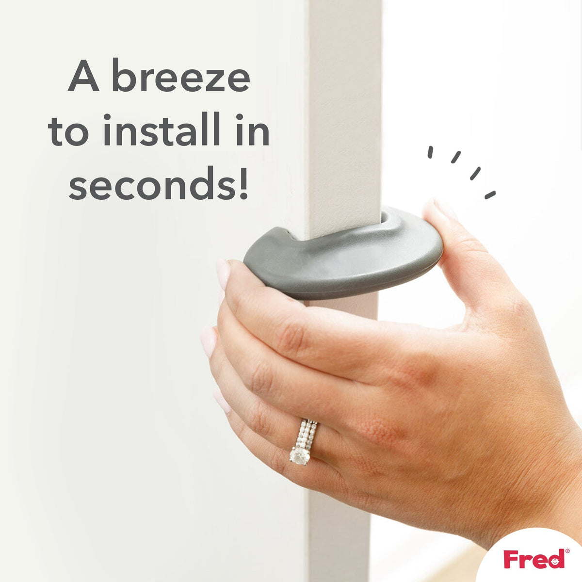 Fred Safety Door Slam Stopper (x2) - Dark Grey