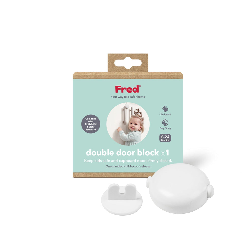Fred Safety Double Door Block (x1) - Pure White