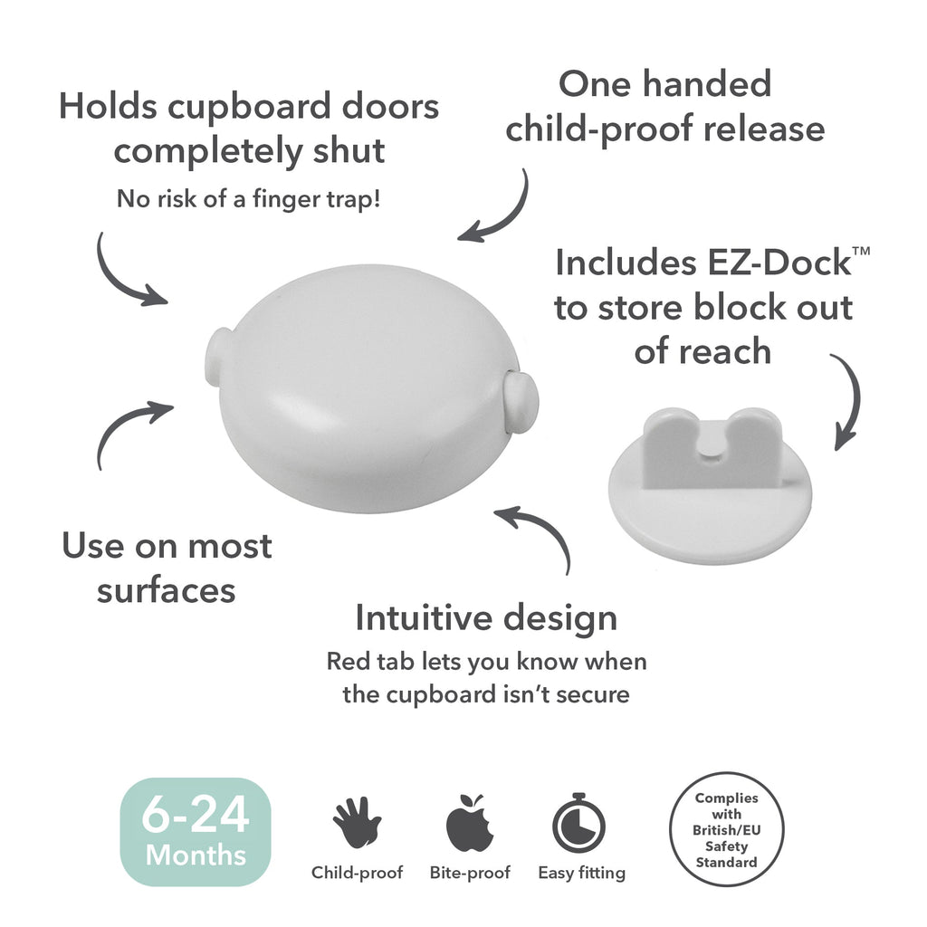 Fred Safety Double Door Block (x1) - Pure White