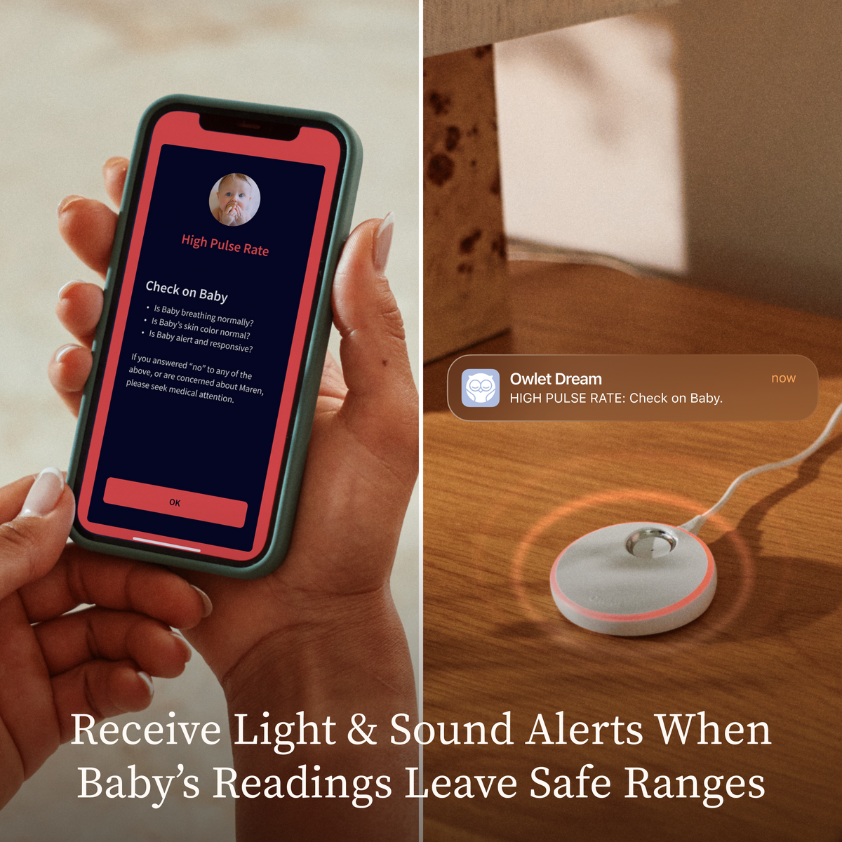 NEW Owlet Dream Duo™- Mint (Sock + Sight)