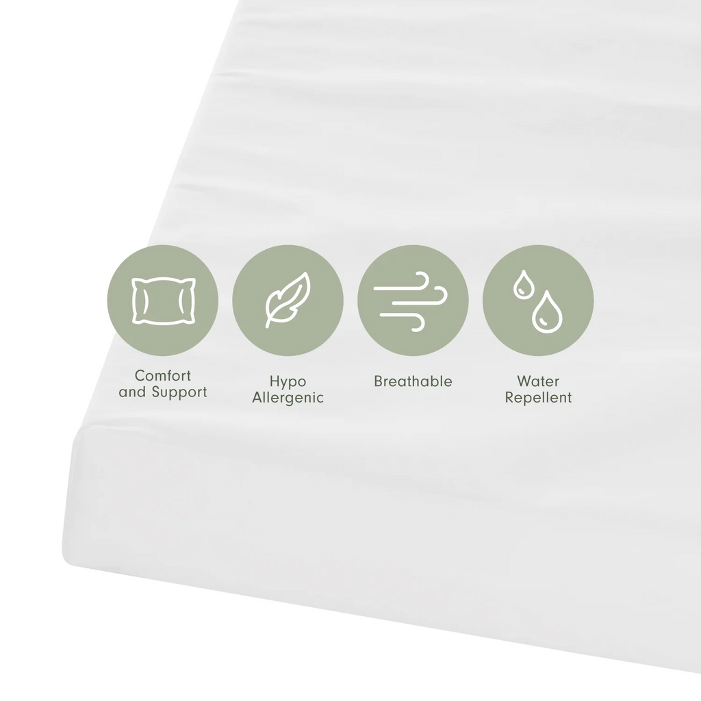 Tutti Bambini Rio Cot Bed with Cot Top Changer & Mattress - White