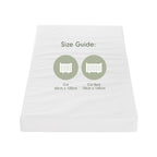 Tutti Bambini Eco Fibre Cot Bed Mattress (70 x 140 cm) - White