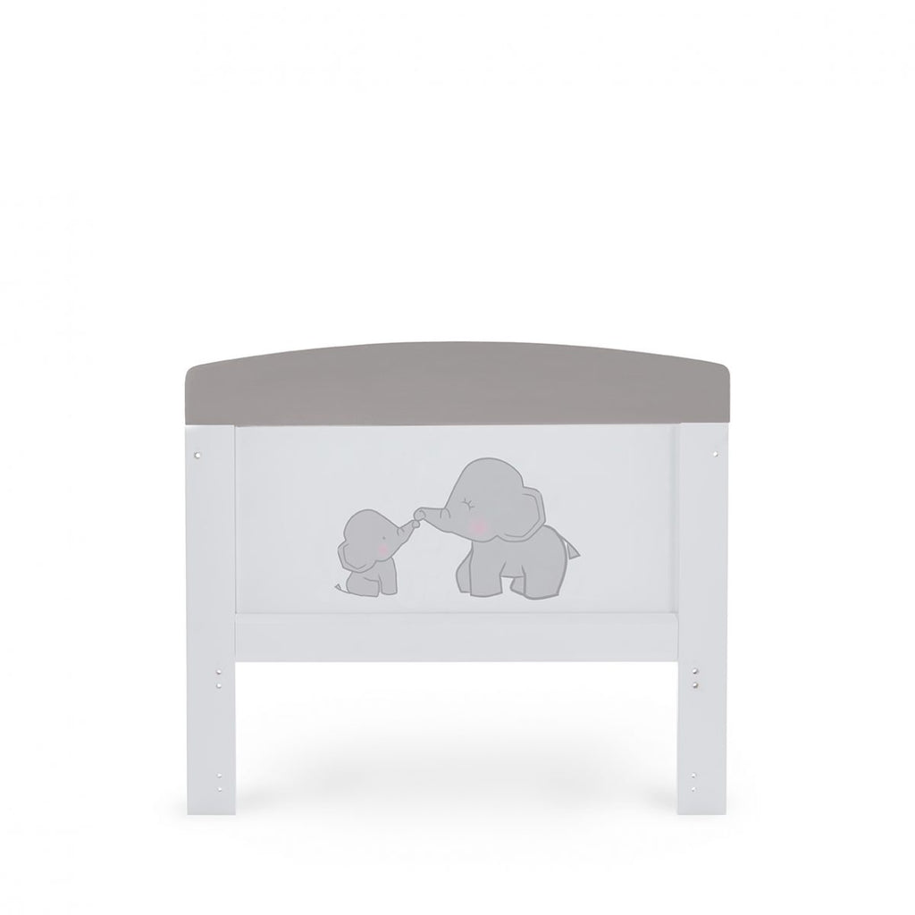 Obaby Grace Inspire Cot Bed - Me & Mini Me Elephants - Grey