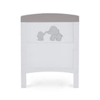 Obaby Grace Inspire Cot Bed & Fibre Mattress -  Me & Mini Me Elephants - Grey