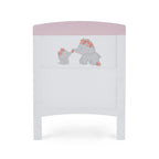 Obaby Grace Inspire Cot Bed & Underdrawer - Me & Mini Me Elephants - Pink