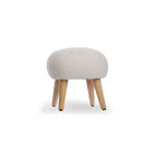 CuddleCo Etta Footstool -  Bouclé Mushroom