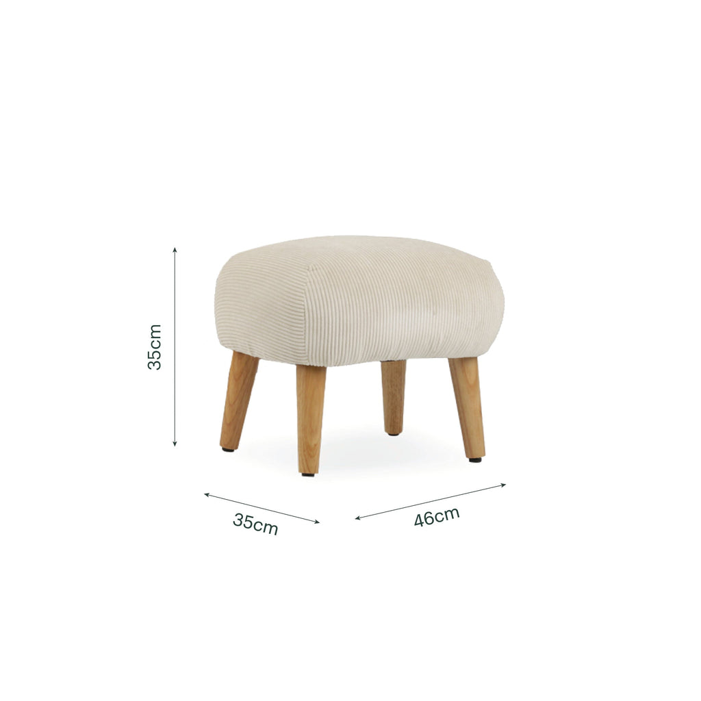 CuddleCo Etta Footstool - Sand