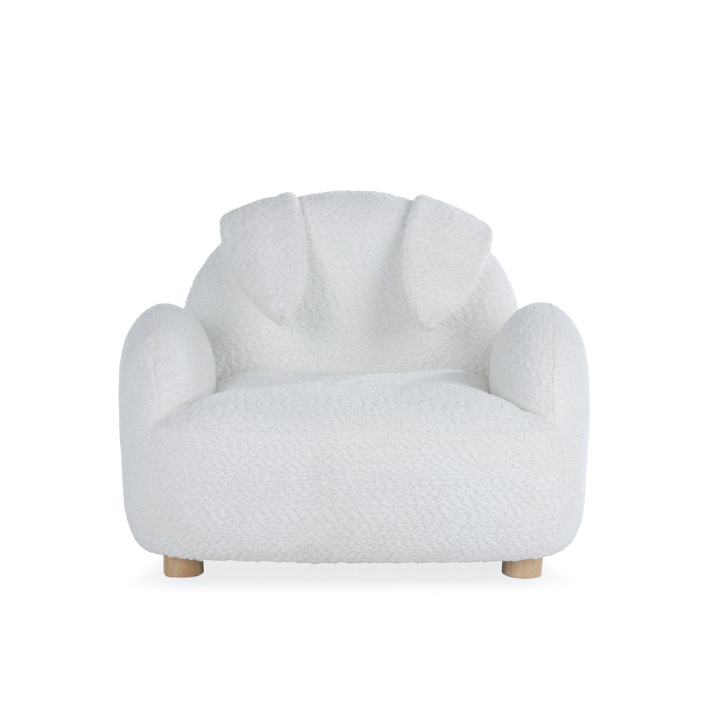 CuddleCo Etta Bunny Kids Chair - Bouclé Off White