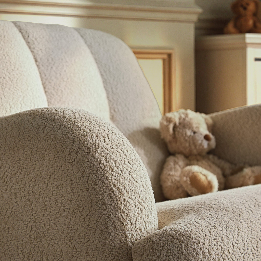 CuddleCo Etta Cuddle Chair - Bouclé Mushroom