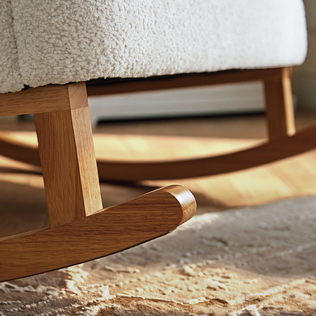CuddleCo Etta Cuddle Chair - Bouclé Mushroom