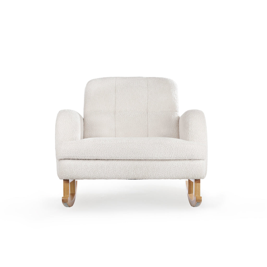 CuddleCo Etta Cuddle Nursing Chair & Footstool - Bouclé Off White