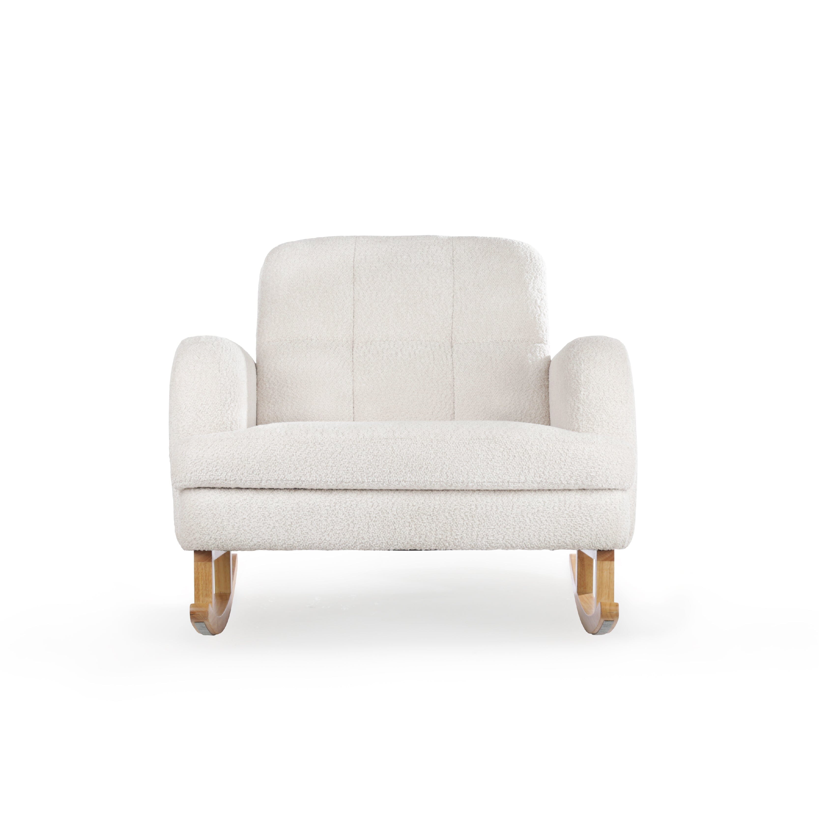 CuddleCo Etta Cuddle Nursing Chair & Footstool - Bouclé Off White