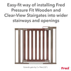 Fred Safety Pressure Gate Extension Kit - Dark Grey