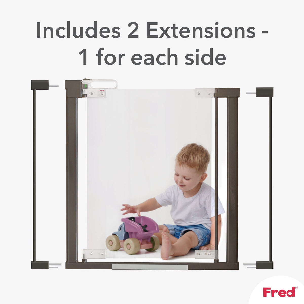 Fred Safety Pressure Gate Extension Kit - Dark Grey