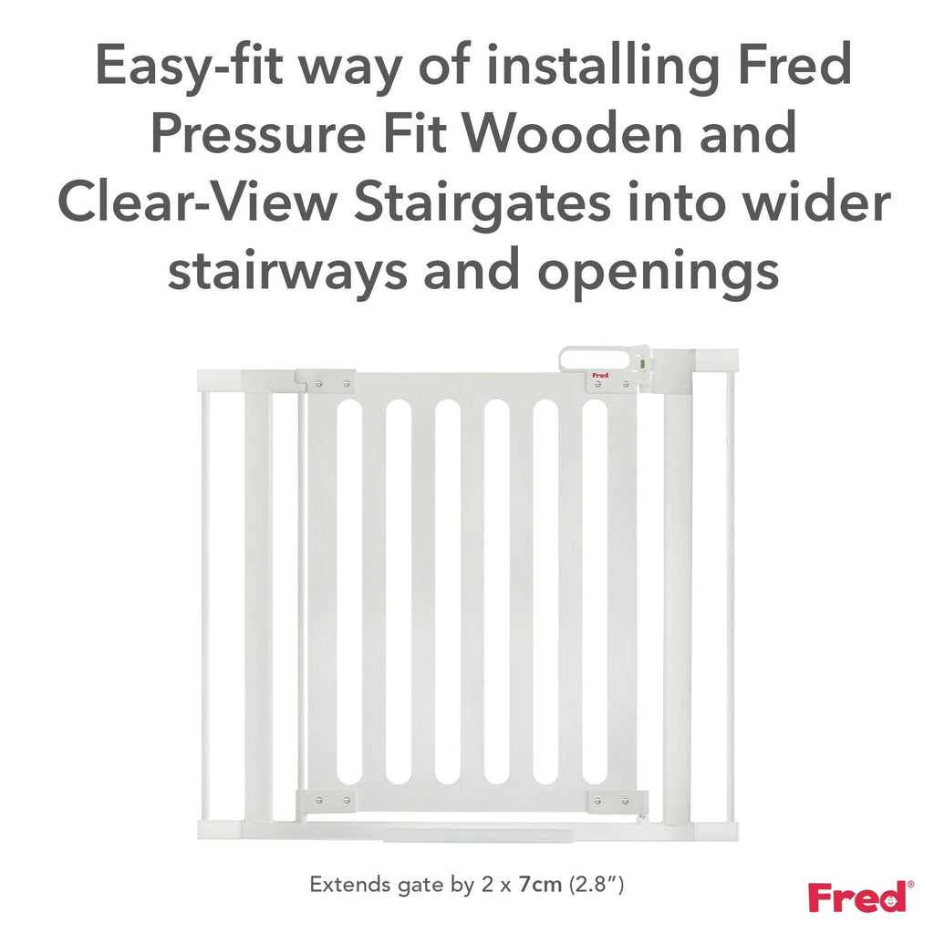 Fred Safety Pressure Gate Extension Kit - Pure White