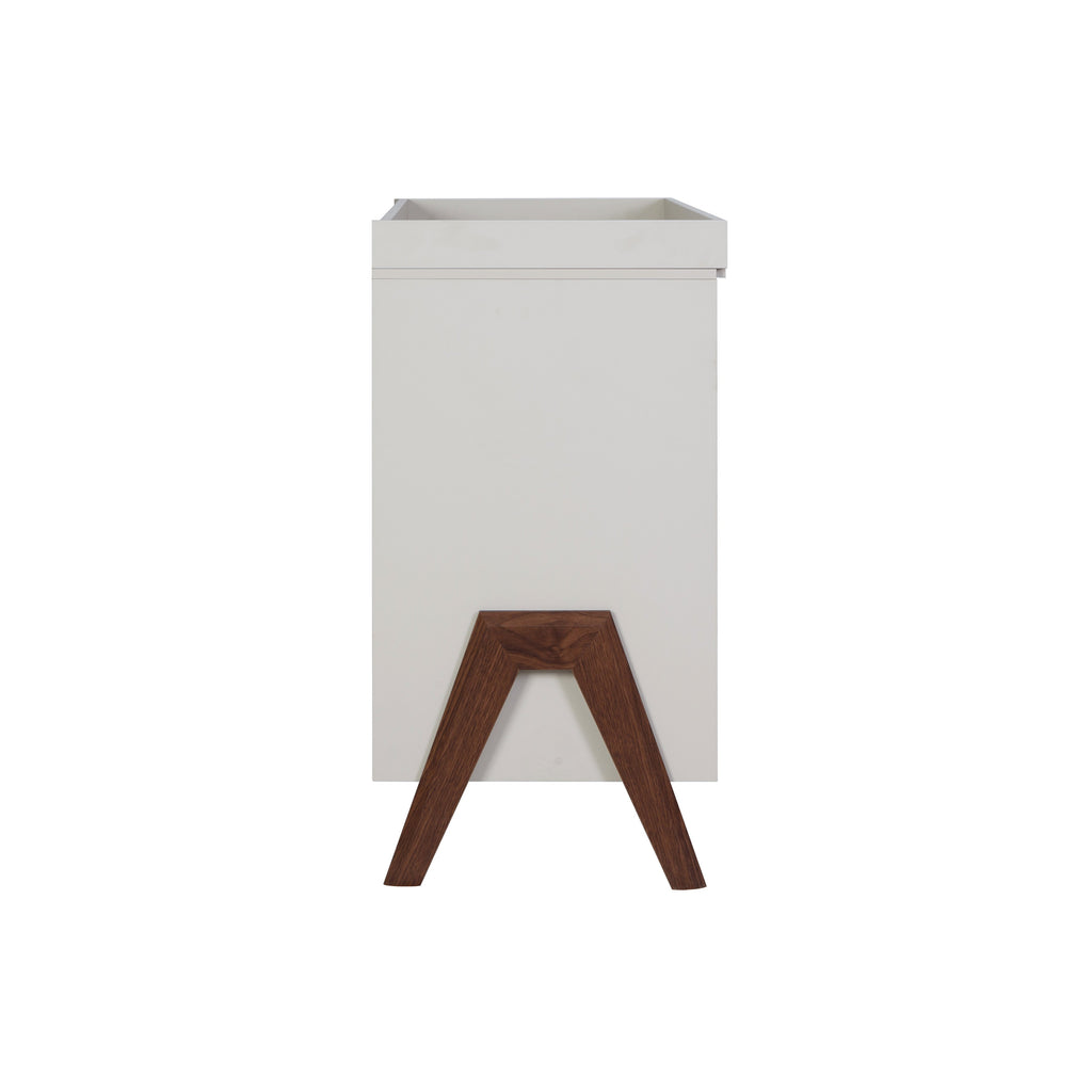 Tutti Bambini Fuori Chest Changer - White Sand & Warm Walnut