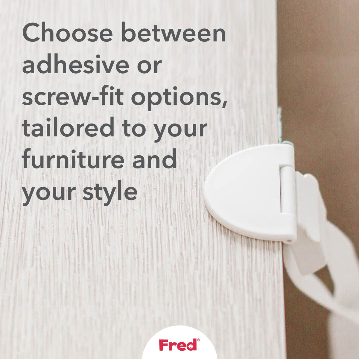 Fred Safety Furniture Anti-Tip Kit (x1) - Dark Grey