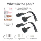 Fred Safety Furniture Anti-Tip Kit (x1) - Dark Grey