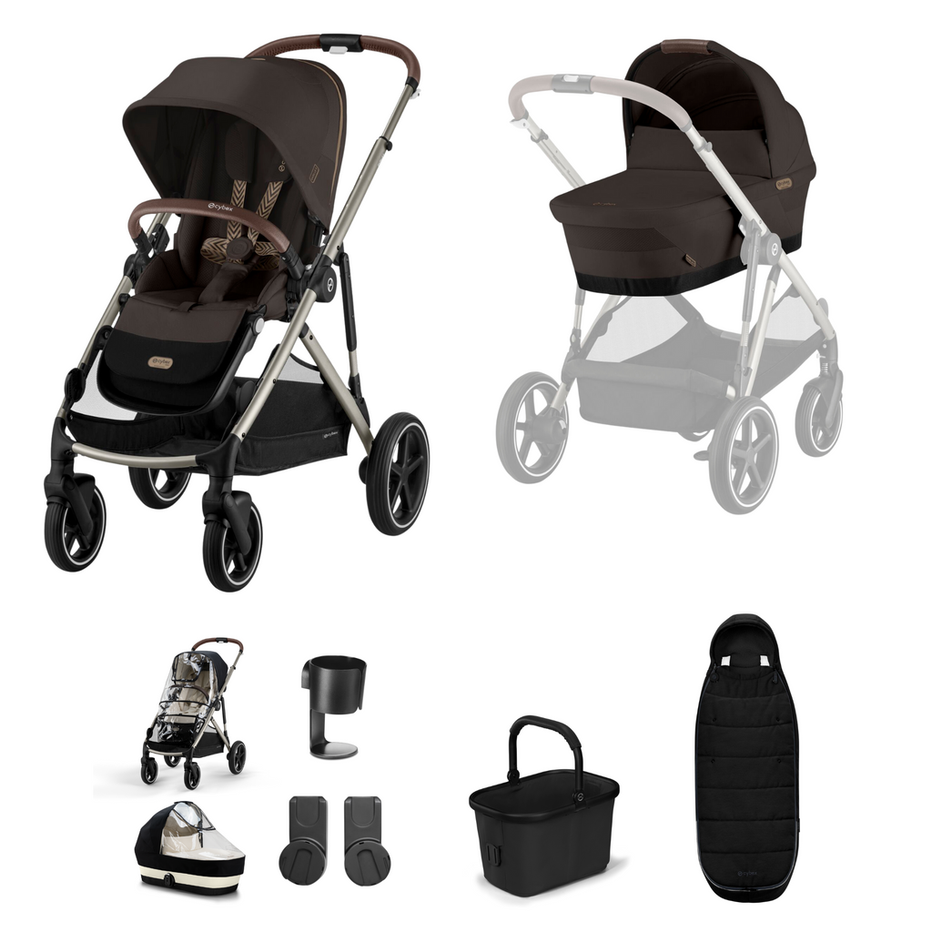 Cybex Gazelle S Essential Bundle - Chocolate Brown