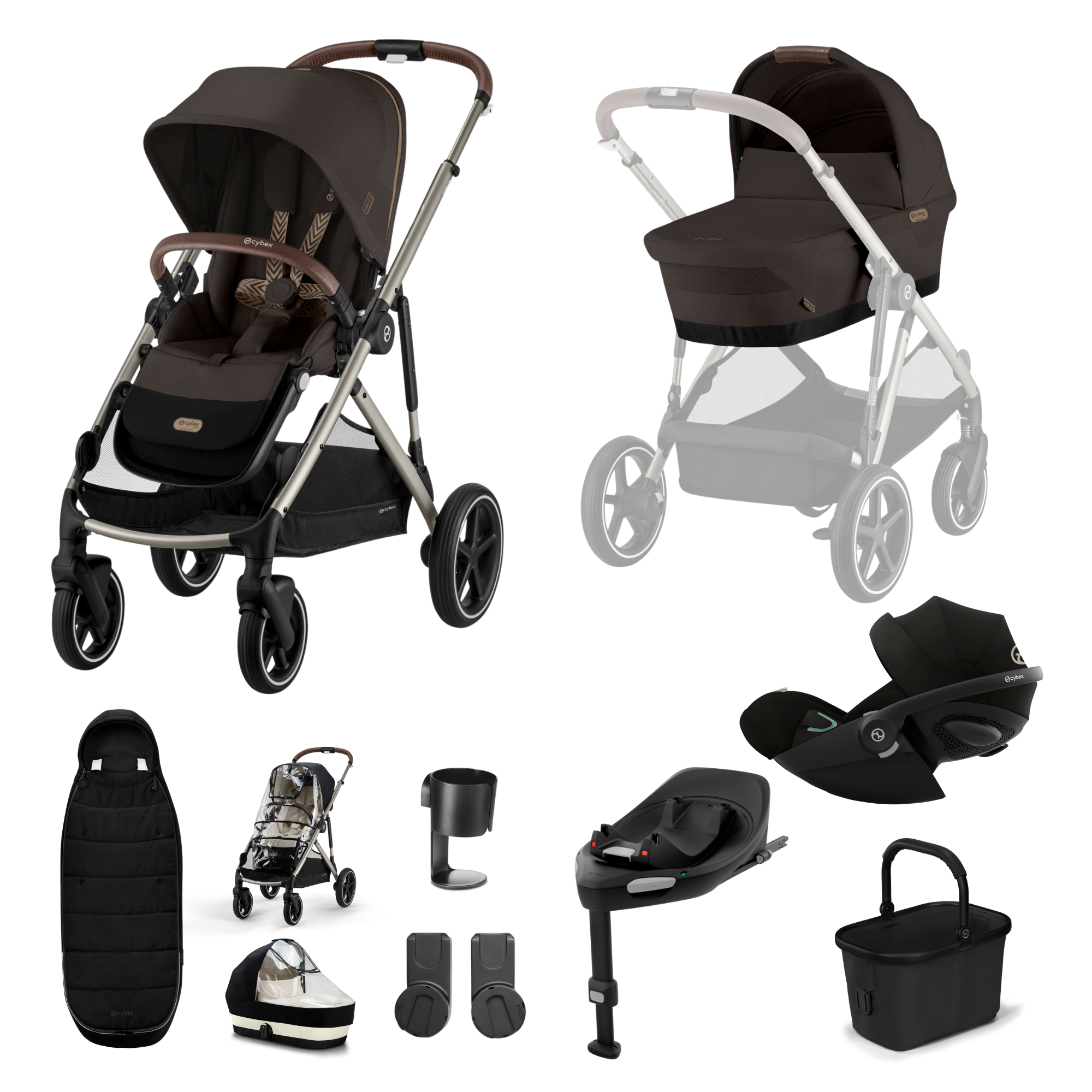 Cybex Gazelle S Cloud G Bundle - Chocolate Brown