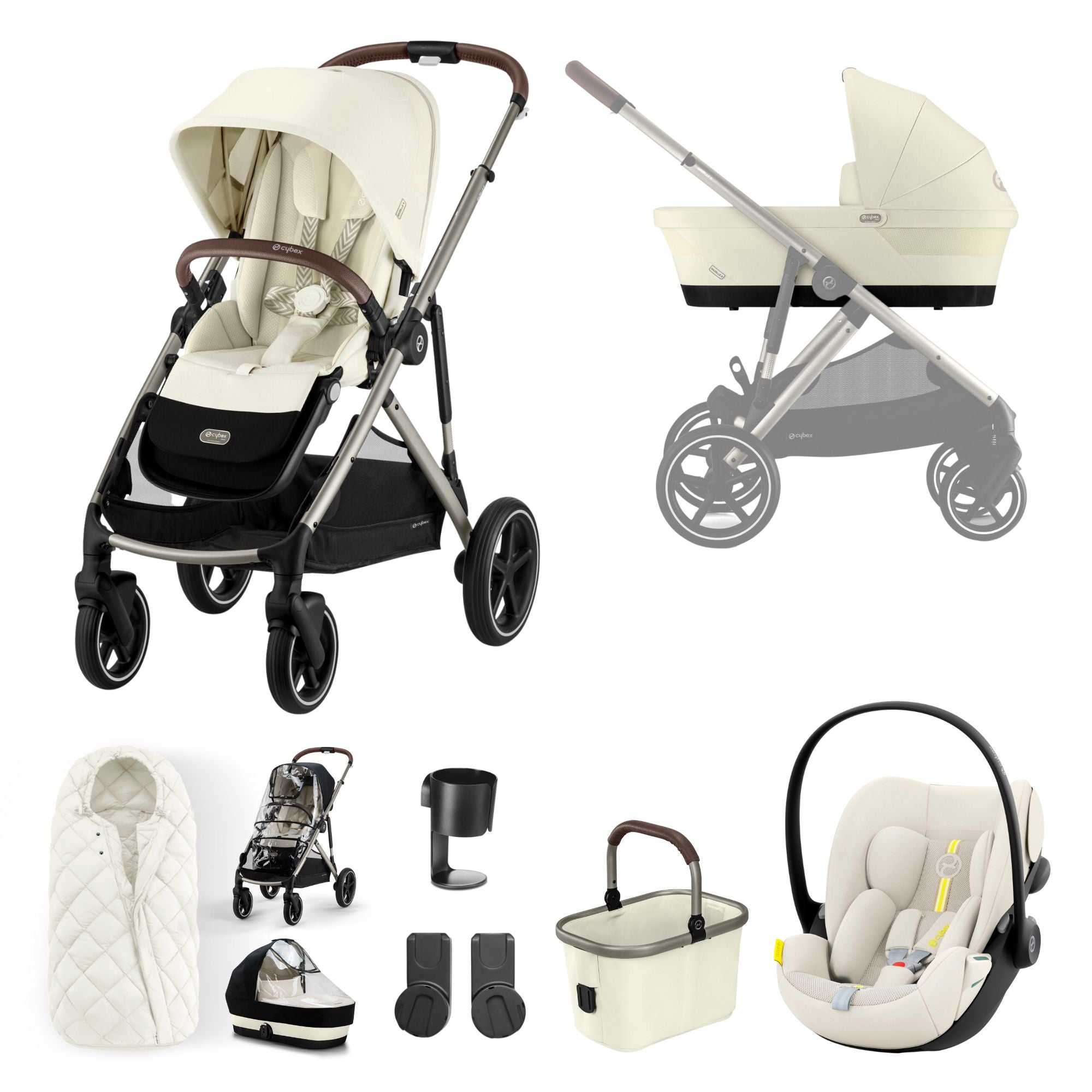 Cybex Gazelle S Cloud G Plus Bundle - Seashell Beige