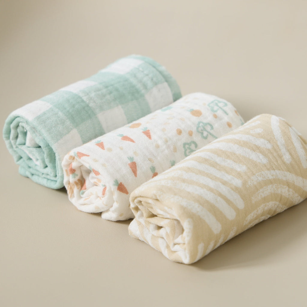 Tutti Bambini Muslin Squares 3pk - Good Life
