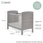 Obaby Grace Mini 2 Piece Room Set - Warm Grey