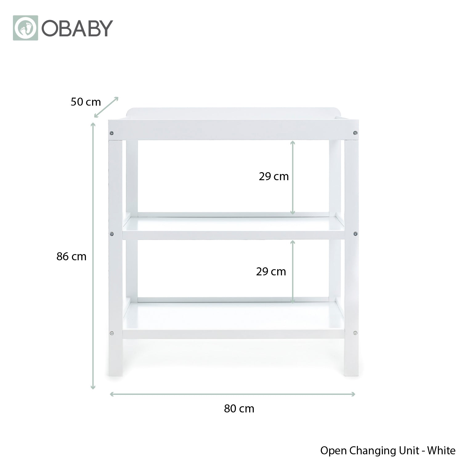 Obaby Grace Mini 2 Piece Room Set - White
