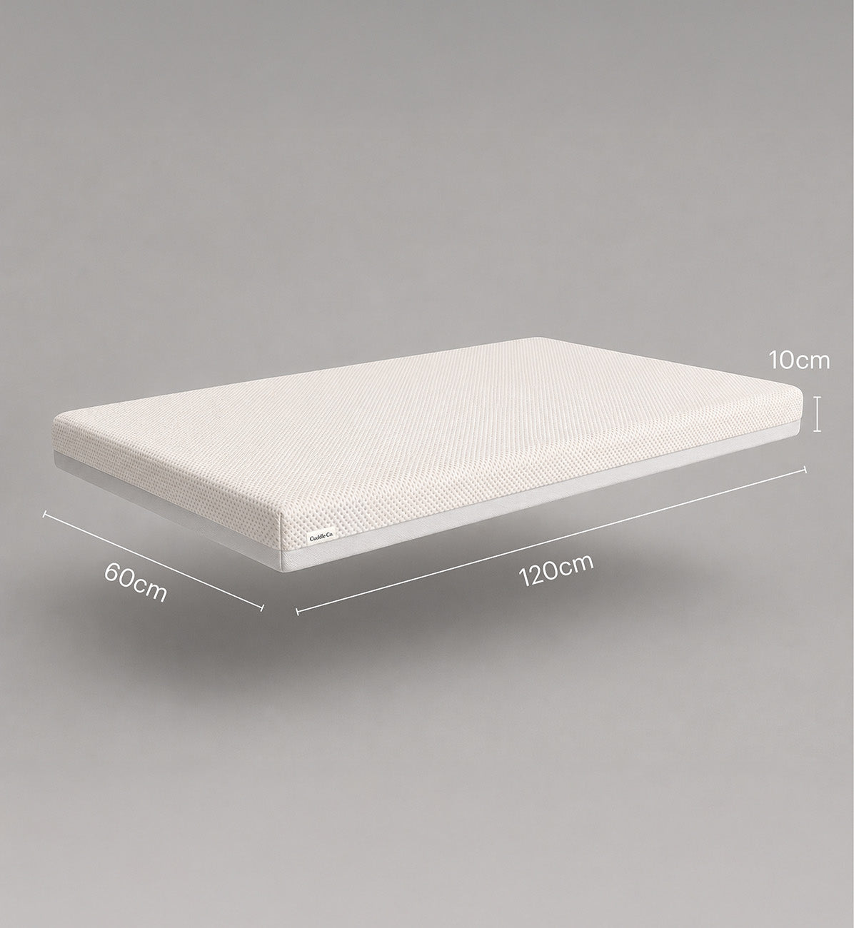 CuddleCo Harmony Hypo-Allergenic Bamboo Sprung Cot Mattress 120 x 60cm