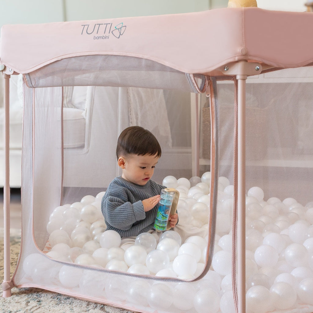 Tutti Bambini Hexa Playpen – Gumdrop / Terrazzo - Pink