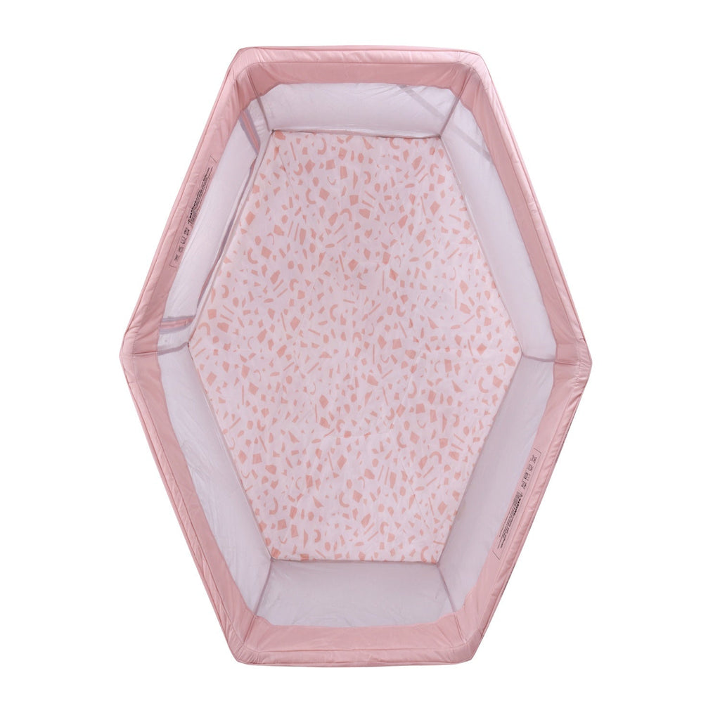 Tutti Bambini Hexa Playpen – Gumdrop / Terrazzo - Pink