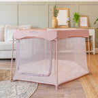 Tutti Bambini Hexa Playpen – Gumdrop / Terrazzo - Pink