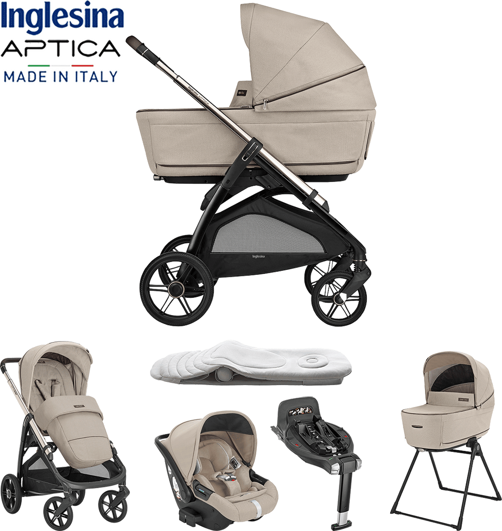Inglesina Aptica Quattro Travel System - Pahsmina Beige