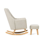 Tutti Bambini Jonah Rocking Chair & Foot Stool - Pebble