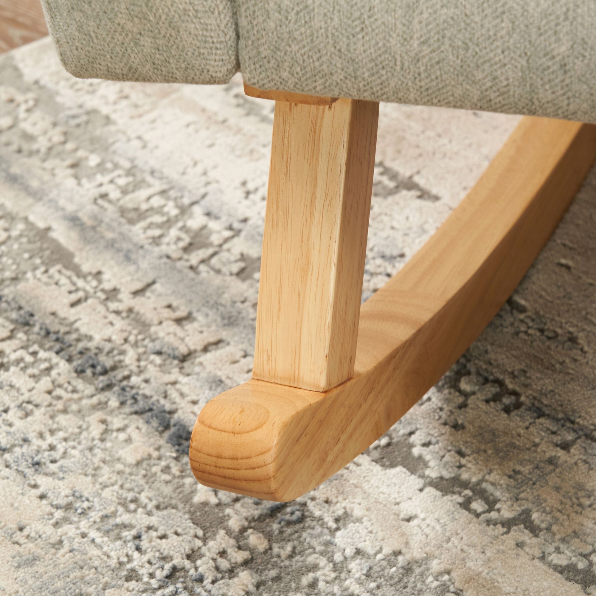 Tutti Bambini Jonah Rocking Chair & Foot Stool - Pebble
