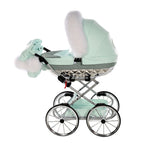 Junama Handcraft Glitter Mint Doll's Pram