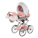 Junama Handcraft Glitter Pink Doll's Pram