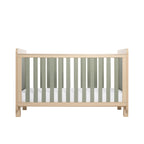 Tutti Bambini Kuba Cot Bed - Pickled Oak / Sage Weave