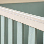 Tutti Bambini Kuba Cot Bed - Pickled Oak / Sage Weave