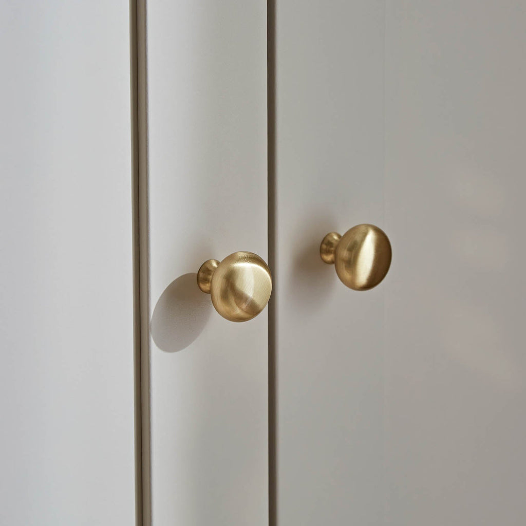 CuddleCo Clara 3 Door Triple Wardrobe - Cashmere & Ash