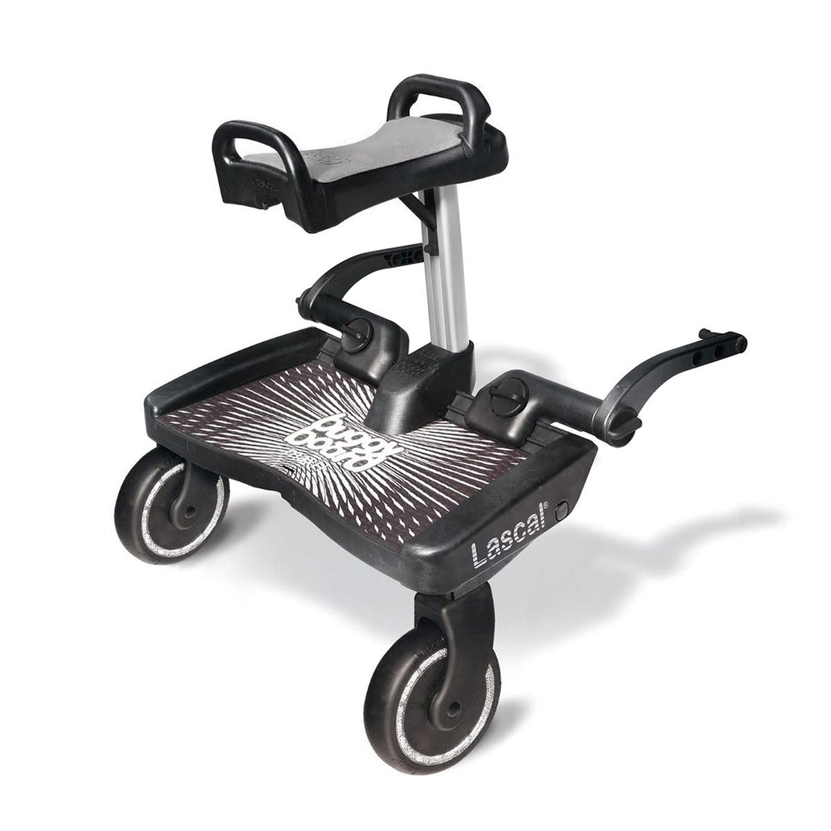 Lascal BuggyBoard® Maxi Plus - Black with Grey Saddle