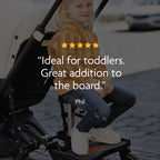 Lascal BuggyBoard® Saddle - Grey with Black Fittings