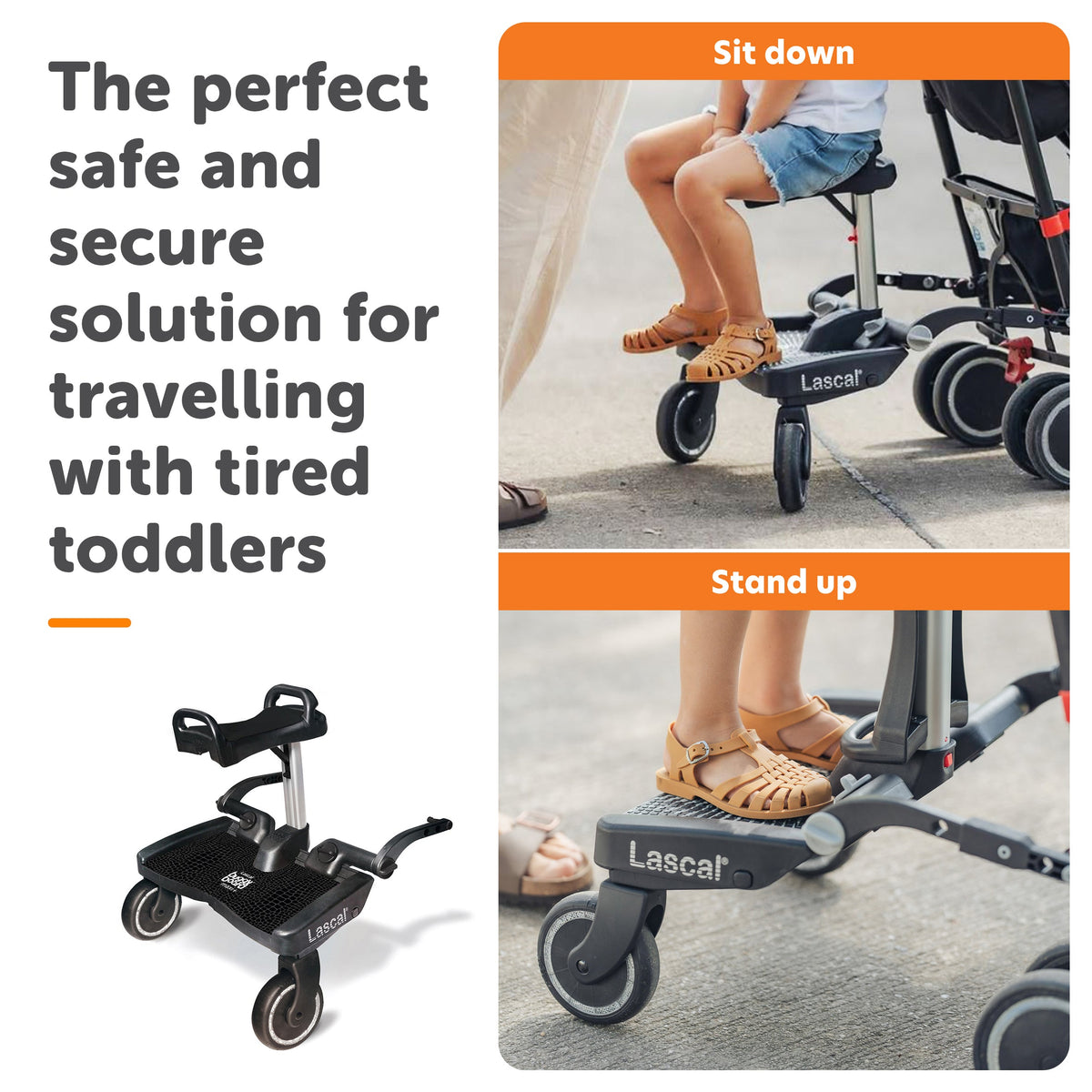Lascal BuggyBoard® Maxi Plus Designer - Black Croc